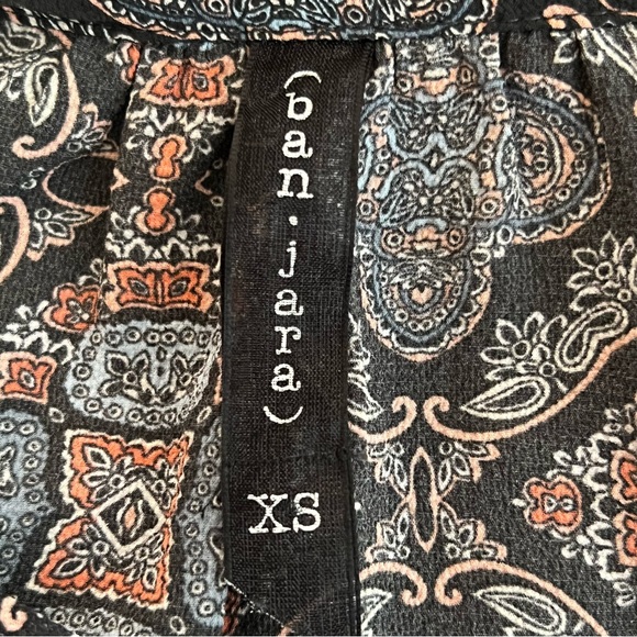 Ban Jara Women’s Boho Top With Statement Sleeves & Beaded Tassel Ties XS - Picture 11 of 15